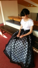 手作りドレス　作り方　ハンドメイド　ピアノ発表会　文化式