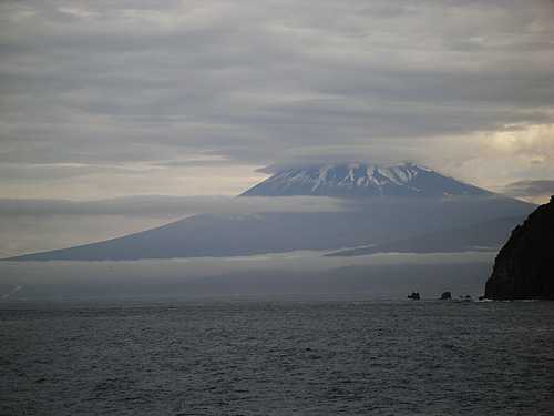 嵐が去った富士山