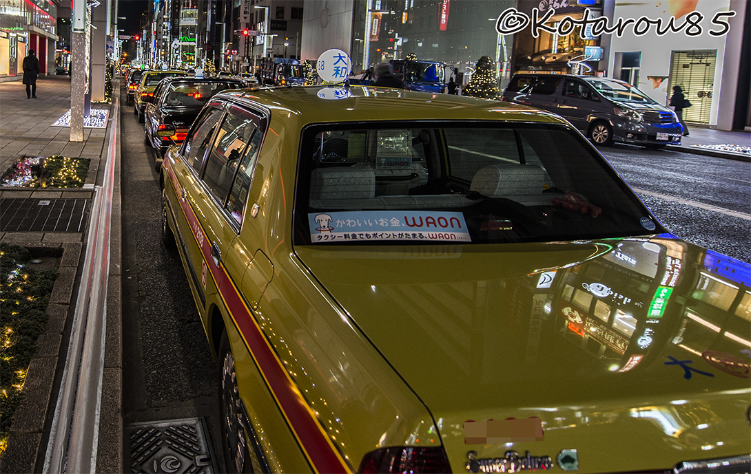 タクシーの列 20150112