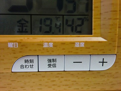 温度・湿度計も付いています