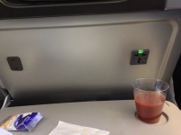 キャセイパシフィック航空エコノミー席にも充電用コンセントが！