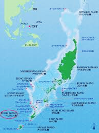 ペリリュー島　地図